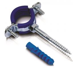Металлический хомут Blue Ocean шуруп и дюбель - 75/М8х80 PPRF/MSHTS 75 