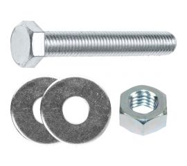 Шестигранный болт с гайкой и шайбами STARFIX М6x50 мм, 6 шт. SMK1-82904-6 