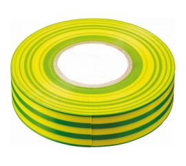 Изоляционная лента STEKKER 0,13x19 мм, 20 м, желто-зеленая, INTP01319-20 32842 