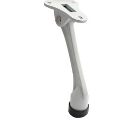 Дверной ограничитель СКОБЯНОЙ откидной, белый 008750 