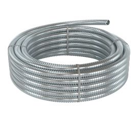 Металлорукав из оцинкованной стали DKC DN 26мм, Dвнутренний 26,5мм, Dнаружный 30,0мм, IP 40, 25м 667R2630 