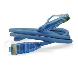Патч-корд Hyperline PC-LPM-UTP-RJ45-RJ45-C6-0.5M-LSZH-BL U/UTP, Cat.6 (100% Fluke Component Tested), LSZH, 0.5 м, синий 230201 