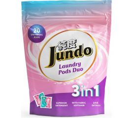 Универсальные капсулы для стирки белья Jundo Laundry pods DUO 20 штук 4903720021194 