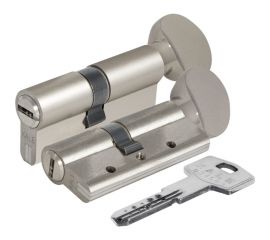 Цилиндровый механизм с вертушкой KALE KILIT 164 DBM-E/70 (30+10+30) мм, никель, 5 кл. 26561 