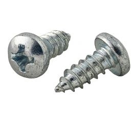Саморез КВАДРА DIN 7981, 2.9x9.5, цинк, полусфера, шлиц PH1, острый, кор. 1000 шт. 812995201000 