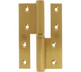 Навесная пружинная односторонняя петля латунь Amig D-левая 418-120x80 