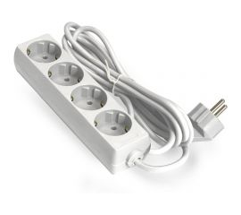 Удлинитель ExeGate ECE-4-1.8W 4 евророзетки с заземлением, 1.8м, белый 285812 