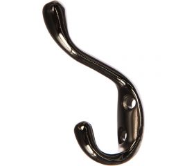 Мебельный крючок JET 586 двухрожковый, алюминий, черный никель CQ586A.002NP99 