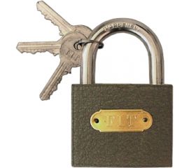 Навесной железный замок 63 мм FIT 67163 