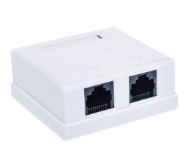 Компьютерная розетка SUPRLAN 8P8C /RJ-45/, UTP, Cat.6, 2 порта 10-0310 