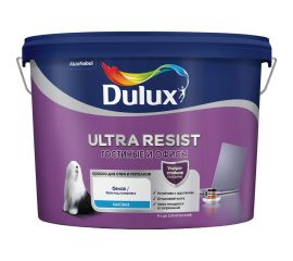 Интерьерная краска DULUX ULTRA RESIST гостиные и офисы, усилена воском, матовая, база BW, 9 л 5747795 
