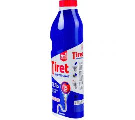 Средство для прочистки канализационных труб TIRET Professional, гель, 1л 600352 