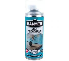 Акриловый лак Hammer матовый, аэрозольный, 0.23 кг, 0.52 л ЭК000140403 