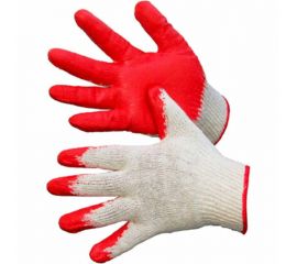 Хлопковые перчатки с одинарным латексным покрытием Факел 10пар 87487449 