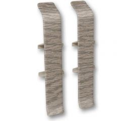 Соединитель для плинтуса DECONIKA (55 мм, 215 Дуб снежный, 2 шт.) Д-П55-С-Ф2 215 ДУБ СНЖ 