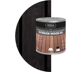 Масло Woca Exterior Wood Oil для наружных работ, водная основа, Чёрный (Black), 0.75 л 617930 