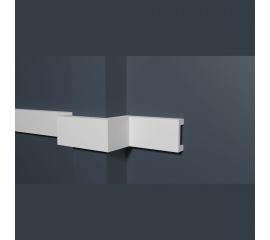 Молдинг стеновой ударопрочный влагостойкий под покраску Decor-Dizayn 40x15x3000 мм DD618 (3m) 