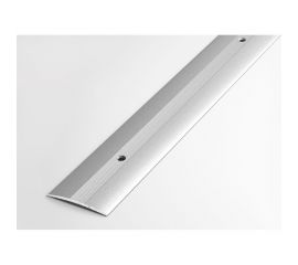 Порог прямой алюминиевый ЛУКА (37 мм, 0,9 м, порошковое покрытие, Серебро) 00000002313 