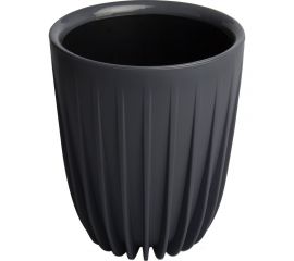 Пластиковый горшок с вкладкой liveingreen СИГМА антрацит, диам. 25 см, высота 30 см, 10.2 л СИ25-12 