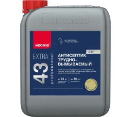 Трудновымываемый консервант для древесины NEOMID Extra eco 5 кг Н-ExtraEco-5/гот. 