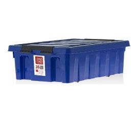 Подкроватный контейнер на роликах с крышкой Rox Box 35 л, синий 035-00.06 