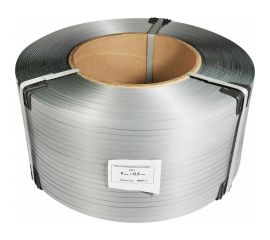 Лента Кордленд ПП, 9х0,5 мм х 4 км, 90 кгс, серый, М/ПА PP-00664 