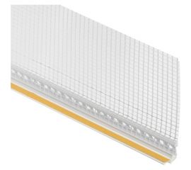 Оконный профиль примыкающий с сеткой LXL (40 шт, 6 мм, 2.4 м) OS-6 pvc 