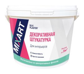 Штукатурка декоративная Silkplaster MIXART Absolute интерьерная светло-серая 5,5 кг 3030 
