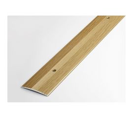 Порог прямой алюминиевый ЛУКА (5 шт, 37 мм, 2,7 м, декоративный, Дуб светлый) УТ000022308 