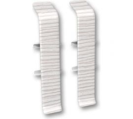 Соединитель для плинтуса DECONIKA (70 мм, 255 Ясень бьянко, 2 шт.) Д-П70-С-Ф2 255 ЯСН БНК 