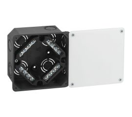 Распаячная коробка ЭРА KRT-k-107-107-50 для твердых стен, клеммник, крышка IP42, Б0057233 