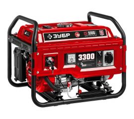 Бензиновый генератор ЗУБР с электростартером, 3300 Вт СБ-3300Е 