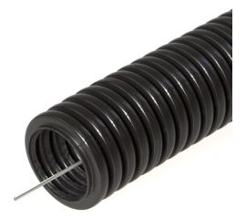 Гофрированная труба Строитель ПНД безгалогенная HF черная с/з д16 100м PR.021651 