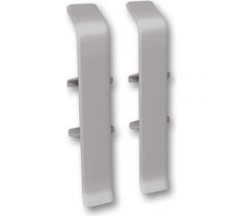 Соединитель для плинтуса DECONIKA (70 мм, 036 Платиново-серый, 2 шт.) Д-П70-С-Ф2 036 ПЛТ СЕР 