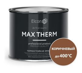 Термостойкая эмаль Elcon Max Therm коричневая, 400 градусов, 0,4 кг 00-00002923 