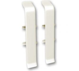 Соединитель для плинтуса DECONIKA (70 мм, 033 Кремово-белый, 2 шт.) Д-П70-С-Ф2 033 КРМ БЕЛ 