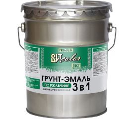 Грунт-эмаль по ржавчине 3в1 Царицынские краски белая 5 кг 20494 