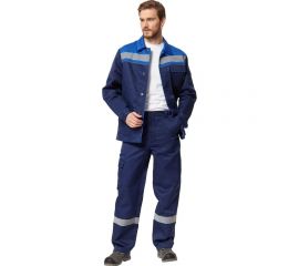 Костюм Эксперт Спецодежда Профи 1, темно-синий/василек, р. 60-62, рост 194-200 6446000031172 