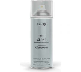 Грунт-эмаль по ржавчине 3 в 1 Elcon матовая, серая, 520 мл, аэрозоль 00-00462570 