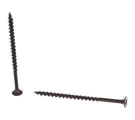 Саморез Качественный Крепеж 4,2х70 потай, крупная резьба, оксид 200 шт 0500376 КЧ 