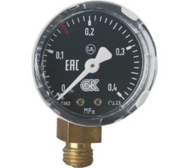 Манометр ацетиленовый 0.4 МПа, диаметр 50 мм KRASS 2190101 