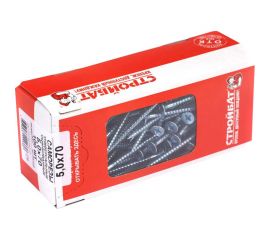 Универсальные оцинкованные саморезы Стройбат 5х70 мм 100 шт.2641049/075611 