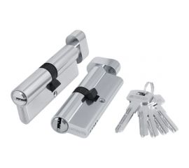 Цилиндровый механизм с вертушкой Fuaro 200 ZM 80 mm /35+10+35/ CP хром 5 кл. 40361 