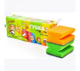 Губка для посуды Золушка Квинта профильная, 5 шт. 4339 