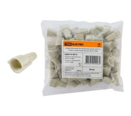 Соединительный изолирующий зажим TDM СИЗ-Л-3, 15 мм2, с лепестками, белый, 50 шт. SQ0519-0013 