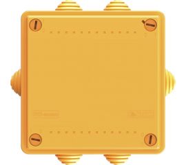 Ответвительная коробка DKC FS 100х100х50мм 4р 450В 6А 4кв.мм с кабельными вводами, пластик FSB11404 