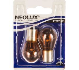 Автолампа NEOLUX PY21W BAU15s YELLOW блистер, 2шт 12V 1 10 N581-02B 