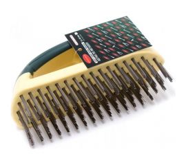 Щетка по металлу ROCKFORCE ручная, в пластиковом корпусе RF-340125228 