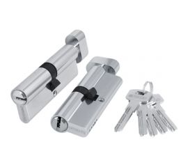 Цилиндровый механизм с вертушкой Fuaro 200 ZM 100 mm /50+10+40/ CP хром, 5 кл. 42727 