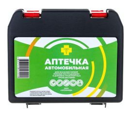 Автомобильная аптечка первой помощи ООО АППОМЕД по приказу Минздрава России № 1080н от 08.10.2020 г., пластиковый чемодан 2912 